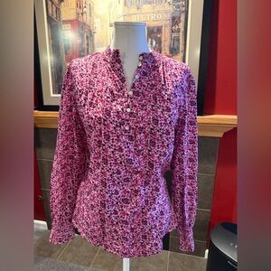 LOFT Pink Floral Women's Blouse
